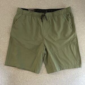 Gerry Pull On Trail Shorts Men’s XXL Green Drawstring Pockets Stretch Hiking